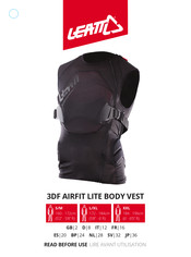 Leatt 3DF AIRFIT LITE BODY VEST Manual De Instrucciones