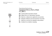 Endress+Hauser Liquiphant FTL81 Instrucciones De Operación