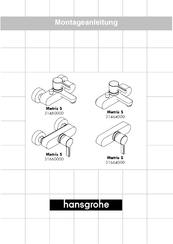 Hansgrohe Metris S 31660000 Instrucciones De Montaje