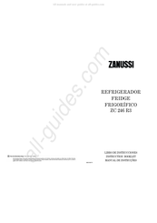 Zanussi ZC 246 R3 Libro De Instrucciones