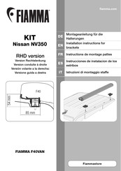Fiamma F40van Instrucciones De Montaje