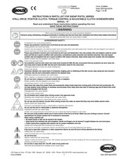 SIOUX SSD4P30P Instrucciones Y Lista De Piezas