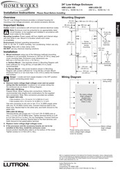 Lutron HOMEWORKS HWI-LV24-CE Instrucciones De Instalación