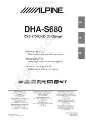 Alpine DHA-S680 Manual De Operación