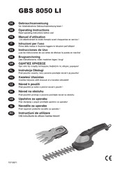 IKRA GBS 8050 LI Instrucciones De Uso
