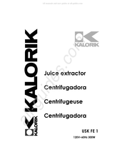 Kalorik USK FE 1 Manual Del Usuario