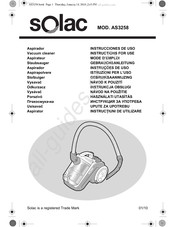 SOLAC AS3258 Instrucciones De Uso