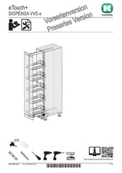 Kesseböhmer eTouch+ DISPENSA VVS-x Instrucciones De Montaje