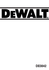 DeWalt DE0842 Manual De Instrucciones