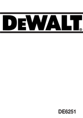 DeWalt DE6251 Manual De Instrucciones