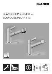 Blanco ELIPSO-F II ND Instrucciones De Montaje Y Mantenimiento