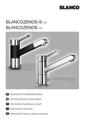 Blanco ZENOS HD Instrucciones De Montaje Y Mantenimiento
