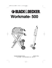 Black and Decker Workmate 500 Manual De Instrucciones