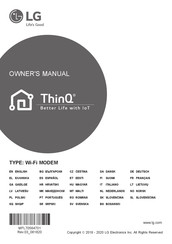 LG ThinQ S09EH El Manual Del Propietario