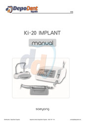 Saeyang KI-20 IMPLANT Manual De Instrucciones