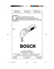 Bosch 1534 Instrucciones De Funcionamiento Y Seguridad