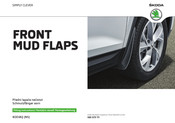 Skoda FRONT MUD FLAPS Instrucciones De Montaje