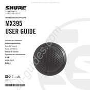 Shure MX395 Guia Del Usuario
