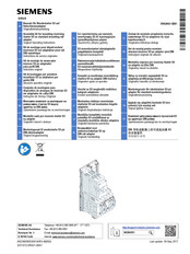 Siemens SIRIUS 3RA2943-1BB1 Instructivo Original