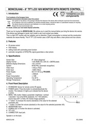 Velleman MONCOLHA8 Manual De Instrucciones