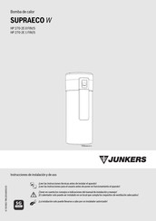 Junkers SUPRAECO W HP 270-2E 0 FIIV/S Instrucciones De Instalacion Y De Uso