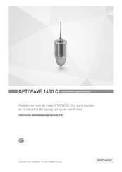 KROHNE OPTIWAVE 1400 C Instrucciones Suplementarias