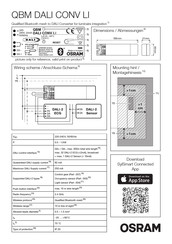 Osram QBM DALI CONV LI Manual Del Usuario