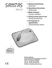 Sanitas SHK 26 Instrucciones Para El Uso