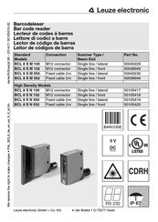 Leuze electronic BCL 8 S M 100 Manual Del Usuario