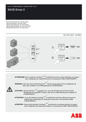 Abb SACE Emax E2.2 Instrucciones De Montaje