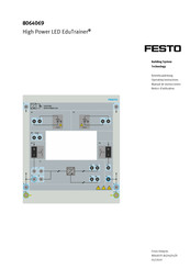 Festo High Power LED EduTrainer Manual De Instrucciones
