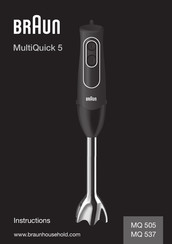 Braun MultiQuick 5 MQ 537 Manual De Instrucciones