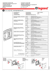 Legrand 0 672 40 Manual Del Usuario