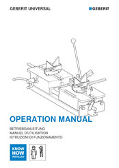 geberit UNIVERSAL Manual De Operación