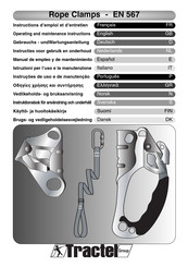 Tractel EN 567 Manual De Empleo Y De Mantenimiento