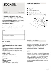 STACK-ON QPS-2012-E Manual De Instrucciones