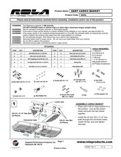 Rola DART CARGO BASKET Manual Del Usuario