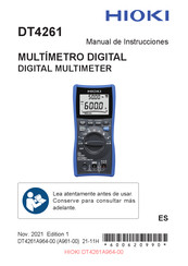 Hioki DT4261 Manual De Instrucciones