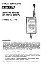 Extech Instruments 407355 Manual Del Usuario