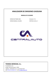 TEKNIKA BEREZIAK CENTRALAUTO MAM-04 Manual Del Usuario