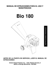 Honda Bio 180 Manual De Instrucciones Para El Uso Y Manutención