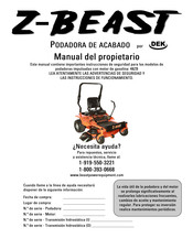 GXi Outdoor Power Z-BEAST Manual Del Propietário