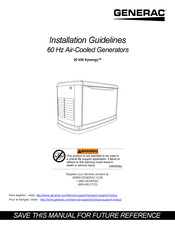 Generac 0060550 Manual De Instrucciones