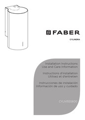 Faber Cylindra CYLN15SS600 Instrucciones De Instalación Información De Uso Y Cuidado