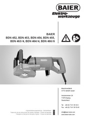 Baier Elektrowerkzeuge BDN 452 Manual Del Usuario