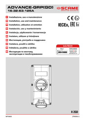 Scame ADVANCE-GD 63A Instalación Uso Y Mantenimiento