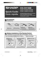 Sharp CD-CH1500 Guía Rápida