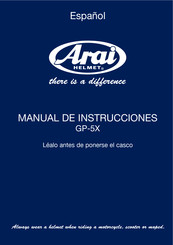 Arai GP-5X Manual De Instrucciones