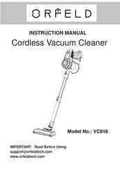 ORFELD VC818 Manual Del Usuario