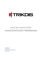 Trikdis SP231 Manual De Instalación Y Programación